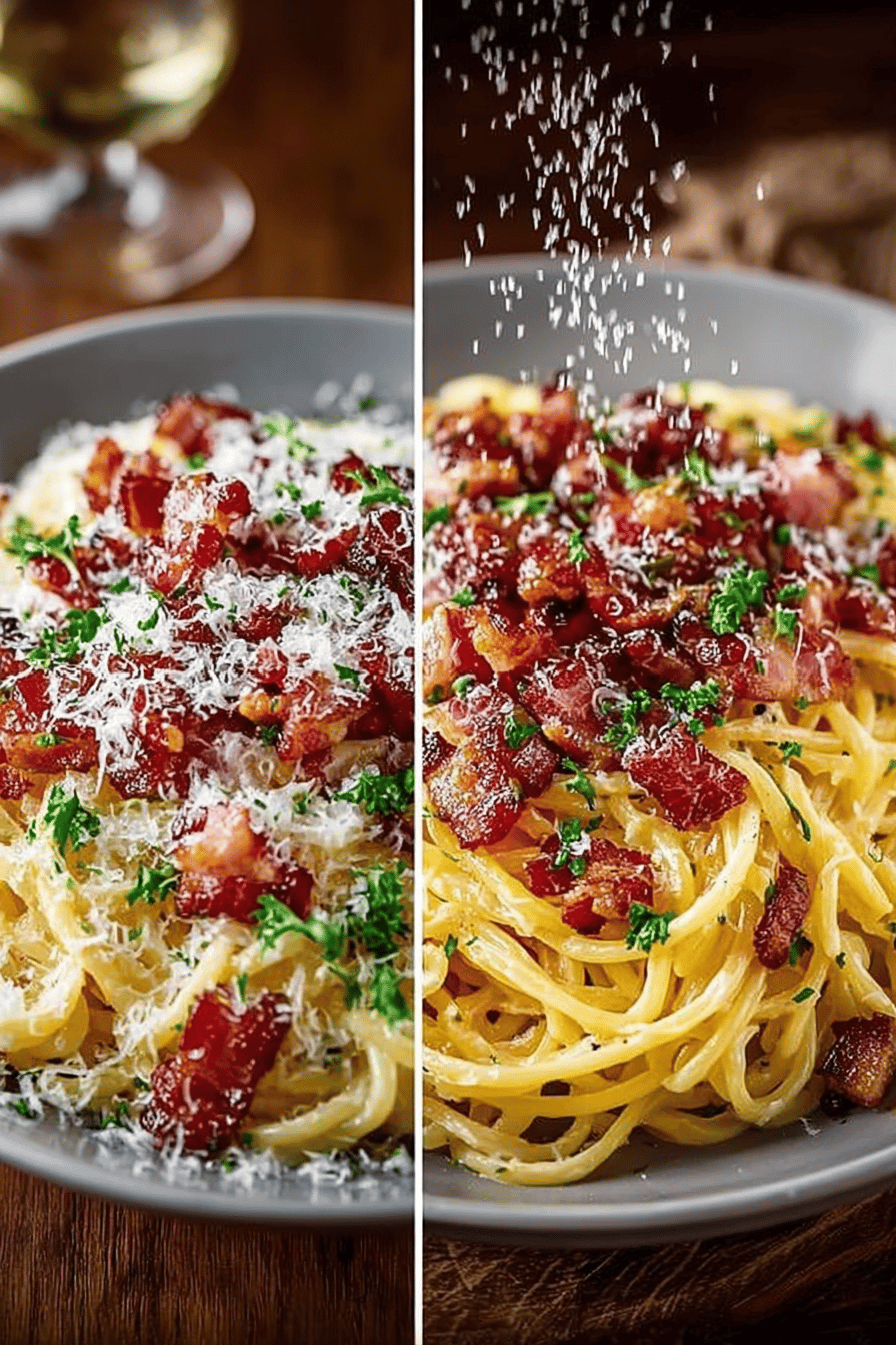 Easy Bacon Carbonara Pasta Recipe