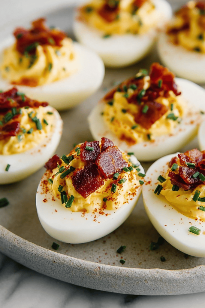 Easy Bacon Deviled Eggs Recipe