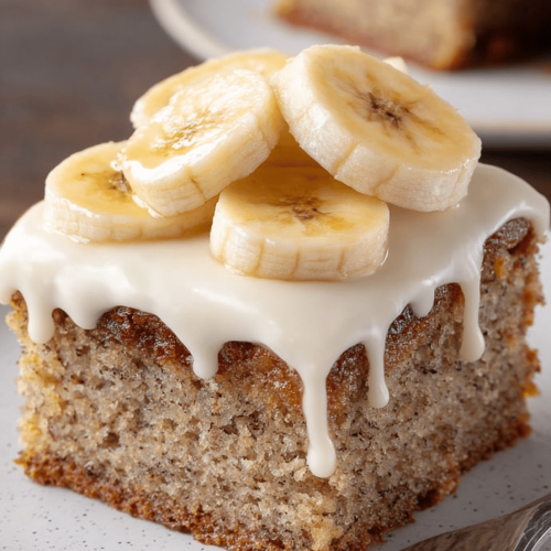Easy Banana Bread Bars Recipe