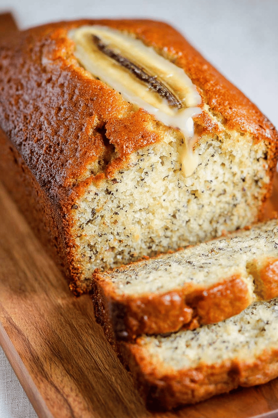 Easy Banana Cake Recipe final dish beautifully presented and ready to serve