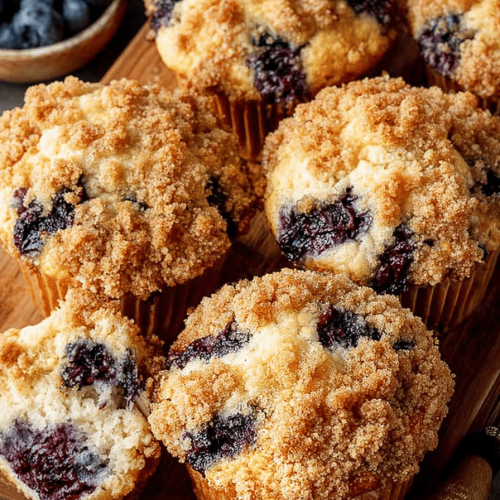 Easy Blueberry Streusel Muffins Recipe