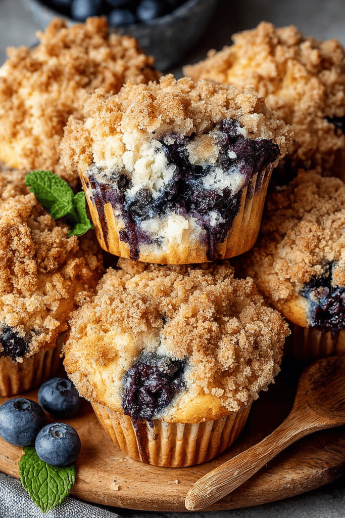 Easy Blueberry Streusel Muffins Recipe