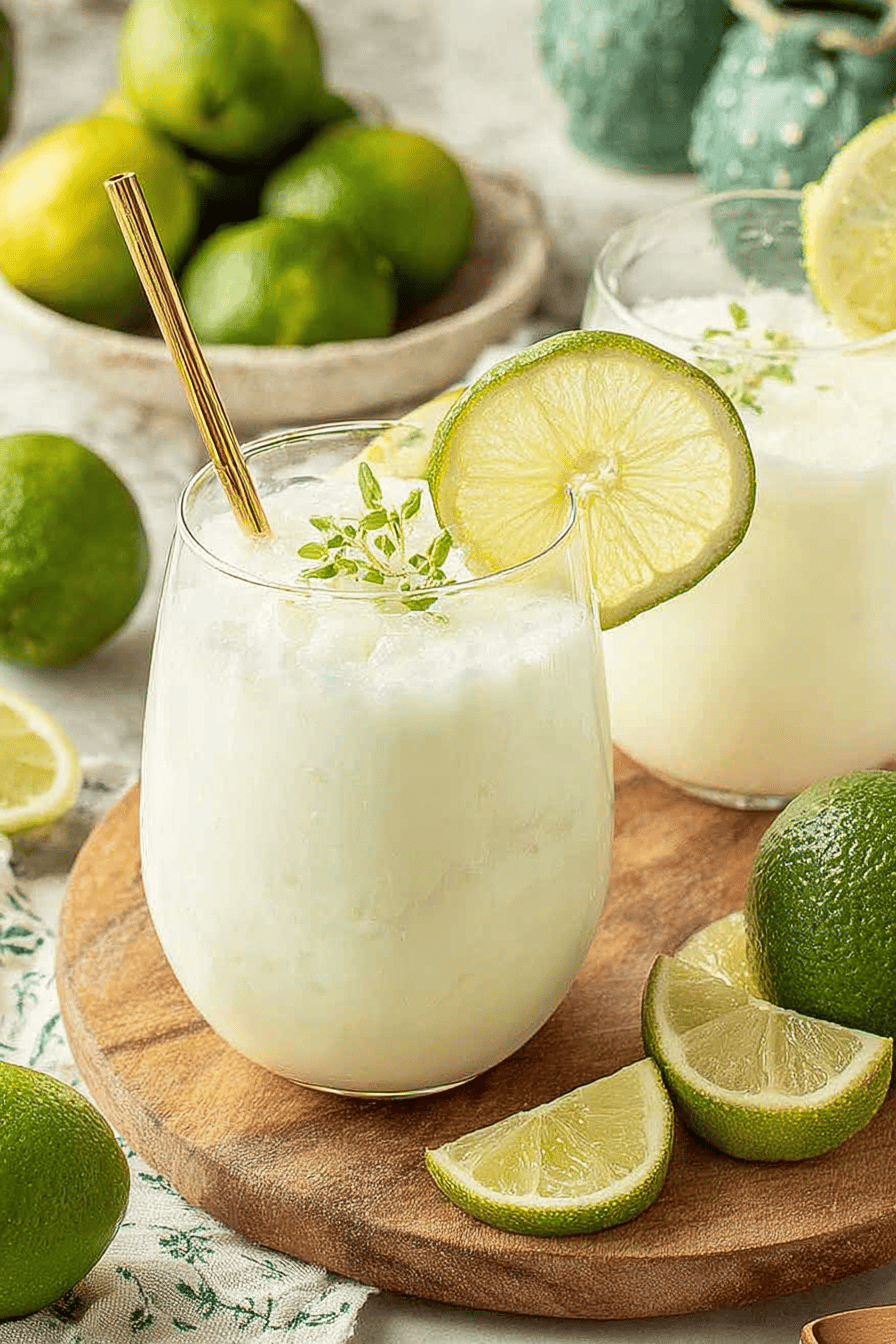 Easy Brazilian Lemonade Recipe ingredients organized and measured on kitchen counter