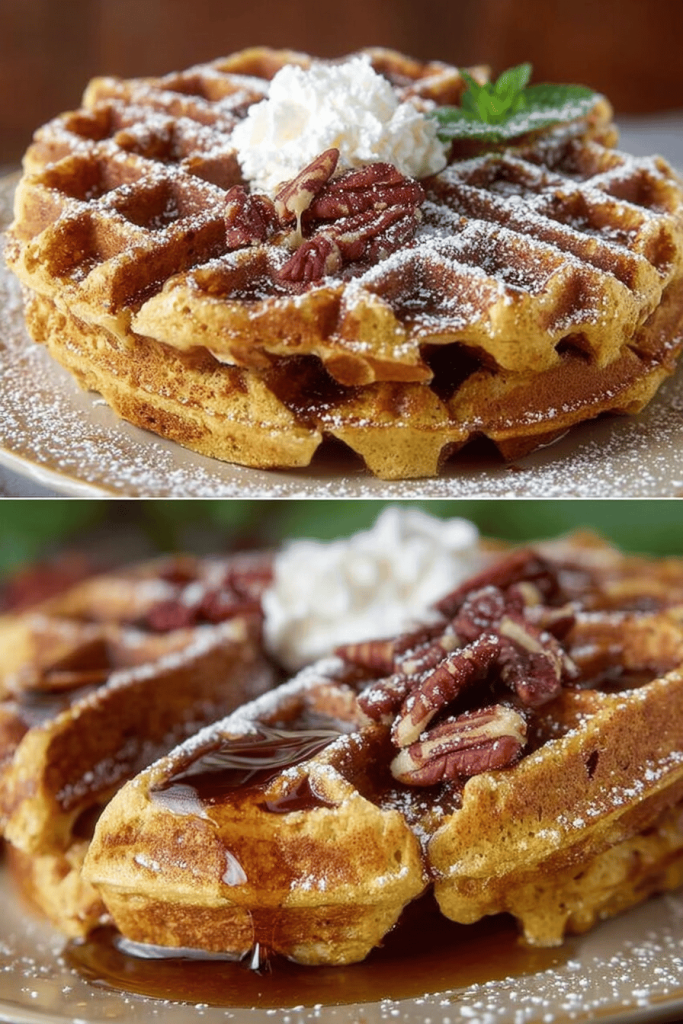 Easy Brown Sugar Pecan Buttermilk Waffles