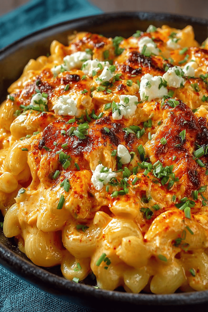 Easy Buffalo Chicken Mac and Cheese Recipe