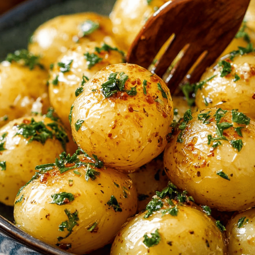 Easy Butter Steamed Baby Potatoes Recipe