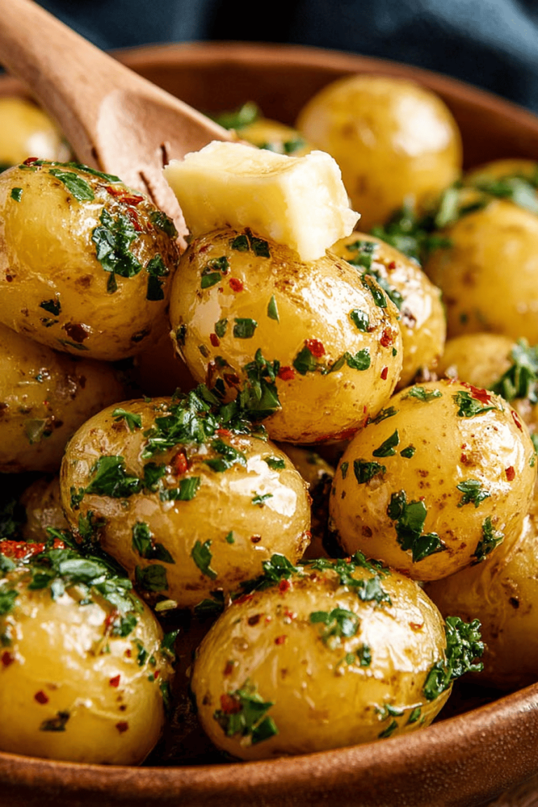 Easy Butter Steamed Baby Potatoes Recipe