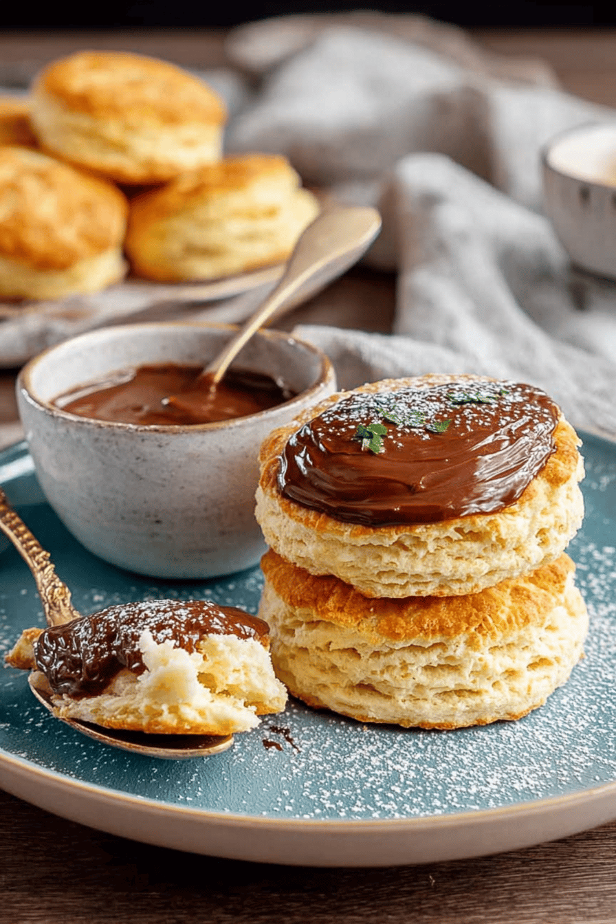 Easy Buttermilk Biscuits with Chocolate Gravy Recipe