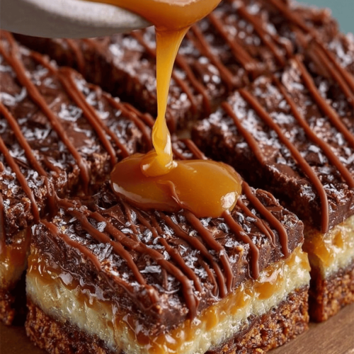 Easy Caramel Chocolate Bars Recipe