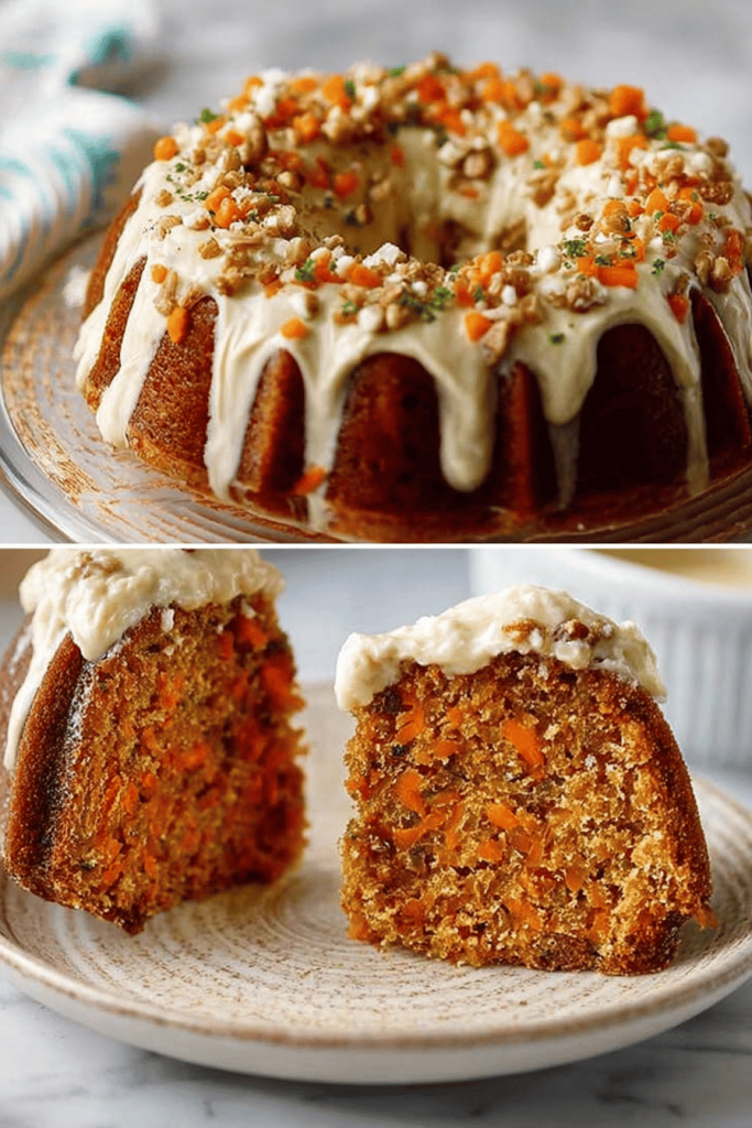 Easy Carrot Cheesecake Bundt Cake