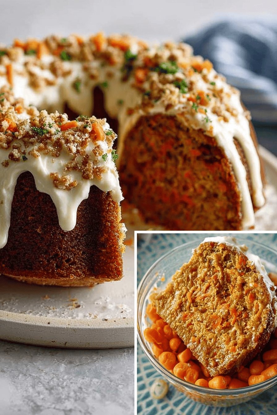 Easy Carrot Cheesecake Bundt Cake