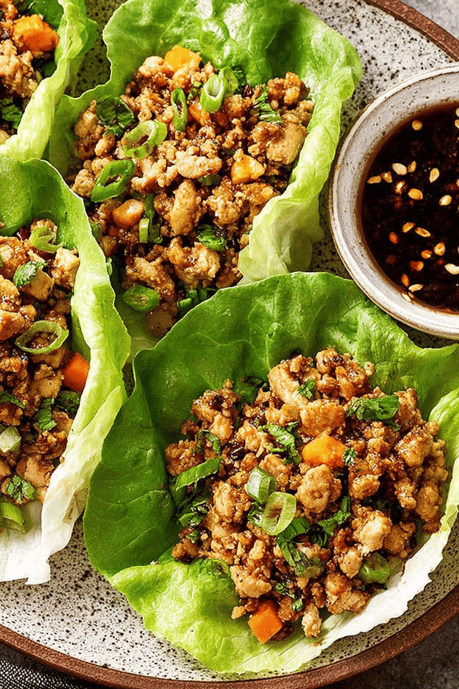 Easy Chicken Lettuce Wraps Recipe final dish beautifully presented and ready to serve