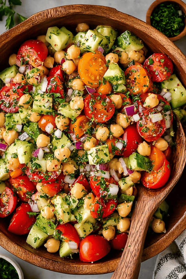 Easy Chickpea Salad Recipe