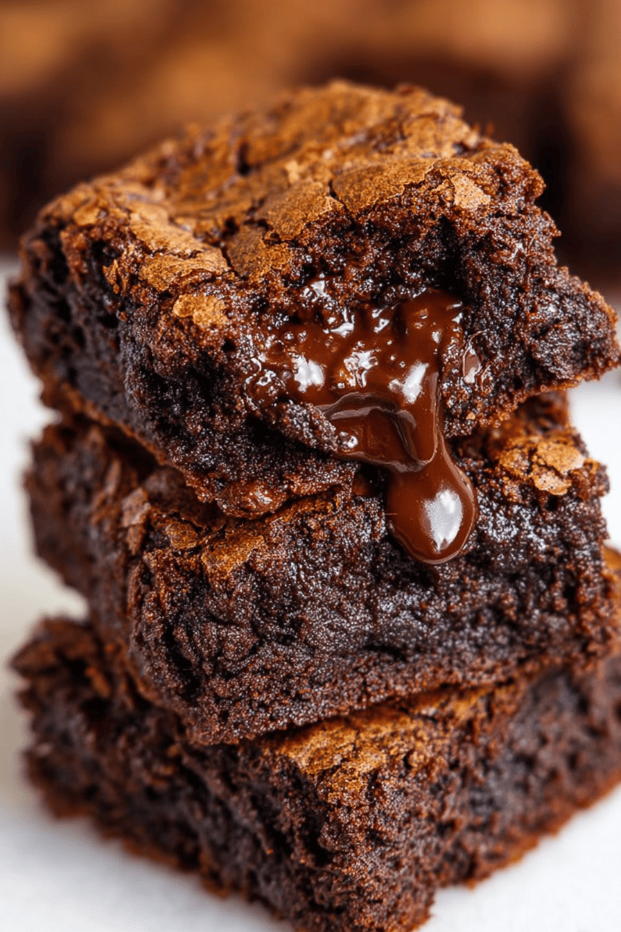 Easy Chocolate Brownies Recipe ingredients organized and measured on kitchen counter