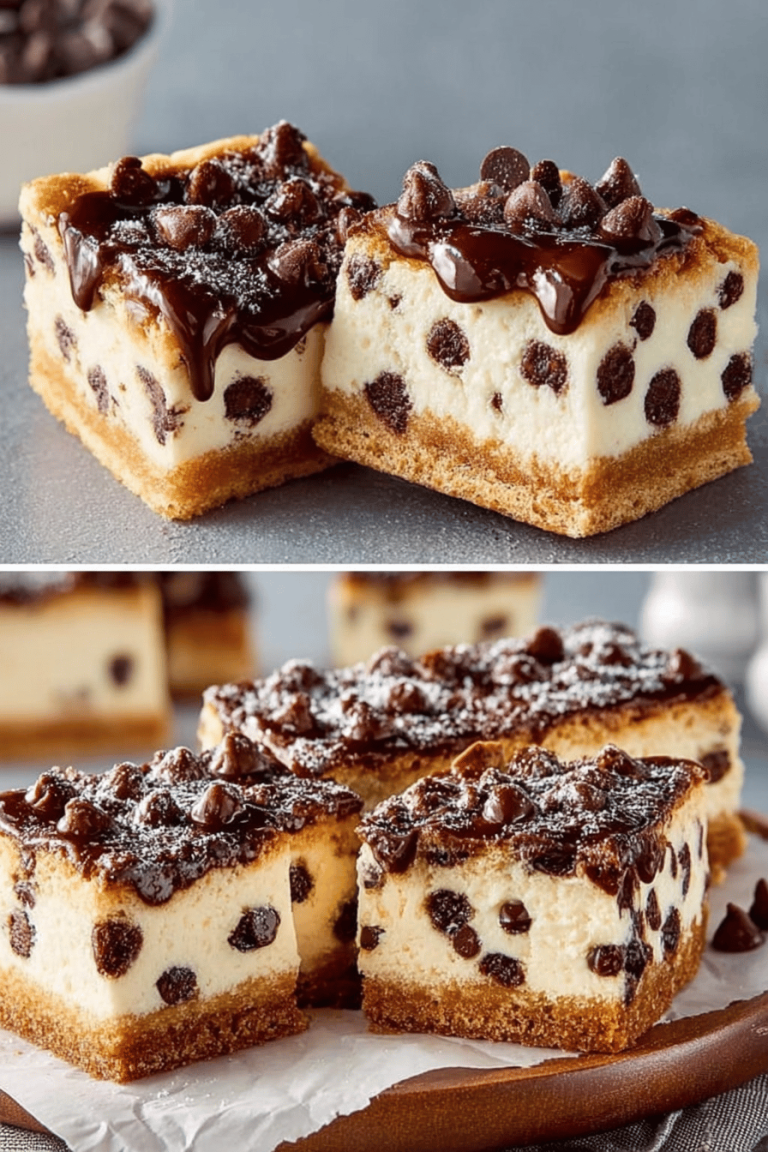 Easy Chocolate Chip Cheesecake Bars
