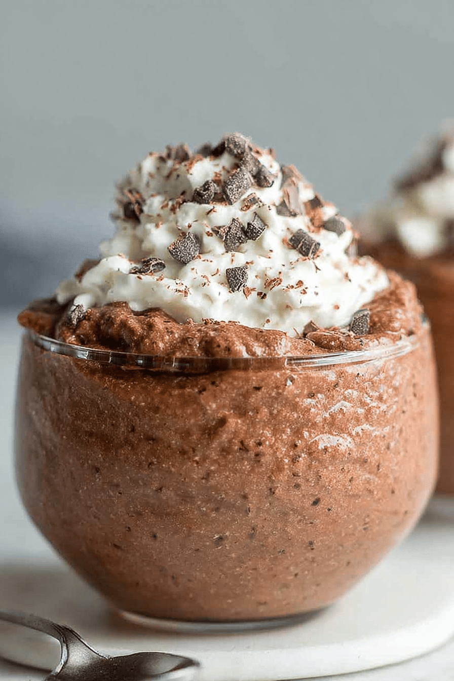 Easy Chocolate Mousse Recipe final dish beautifully presented and ready to serve