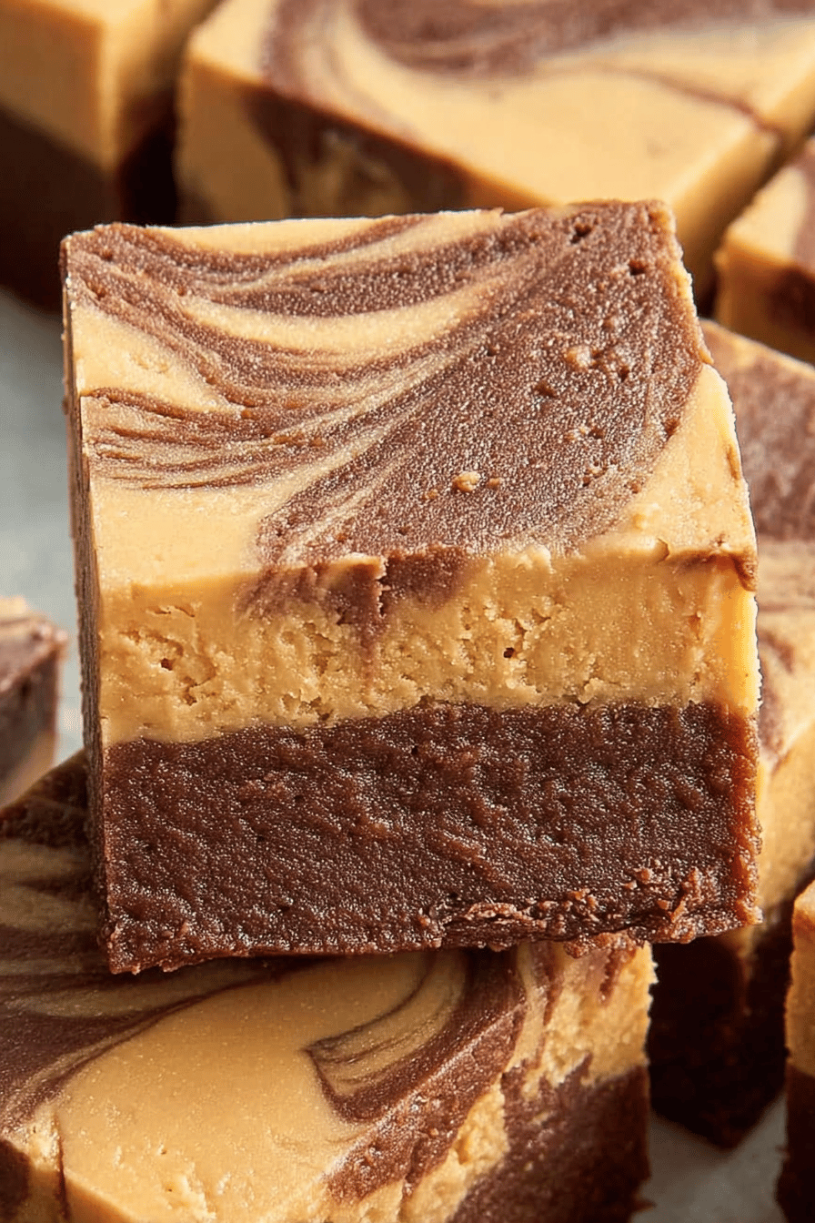 Easy Chocolate Peanut Butter Fudge Recipe ingredients organized and measured on kitchen counter