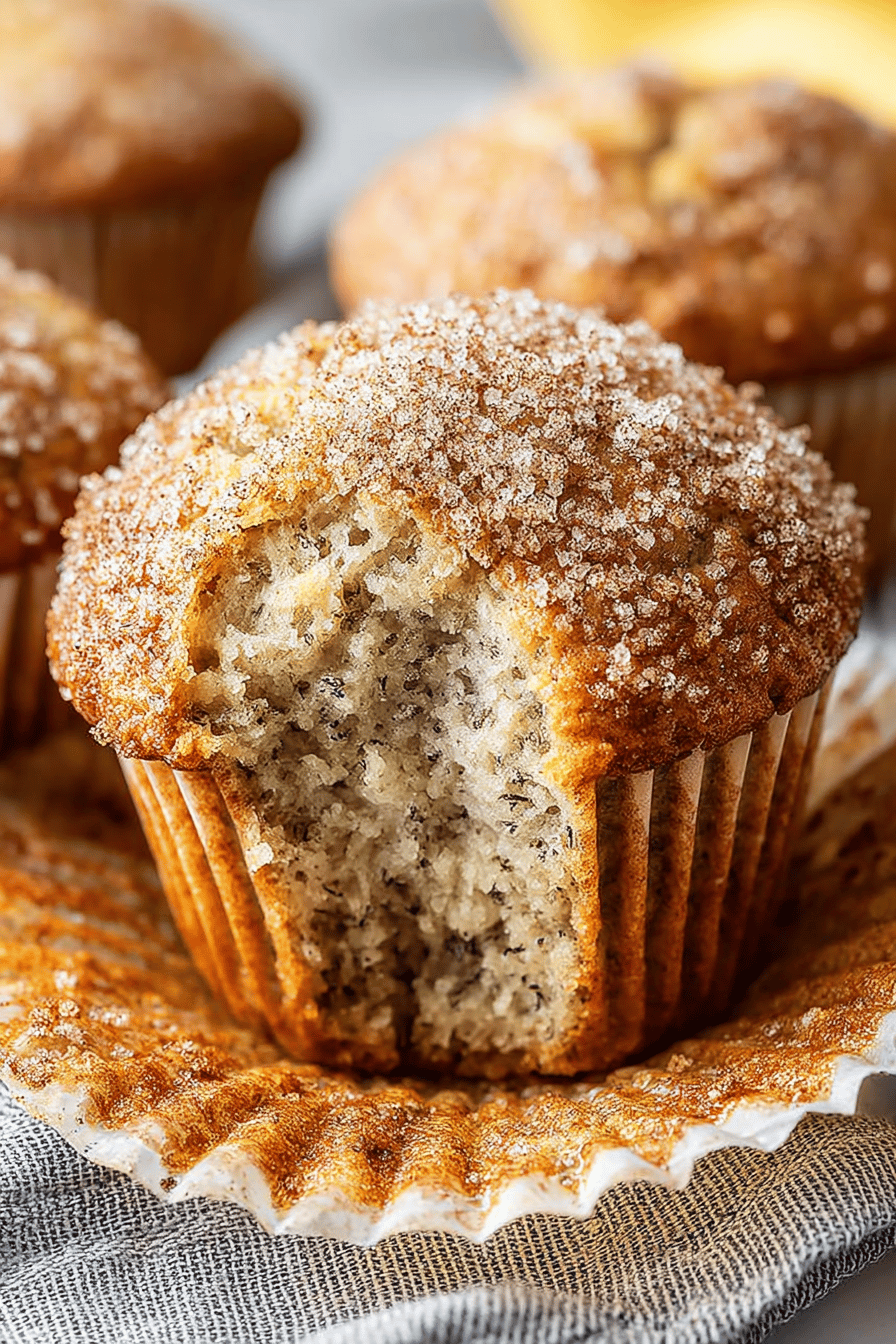 Easy Cinnamon Banana Bread Muffins final dish beautifully presented and ready to serve