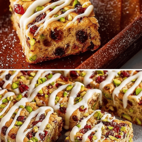 Easy Cranberry Pistachio Blondies Recipe