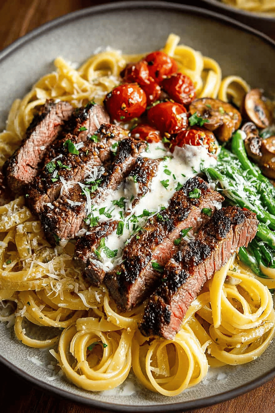 Easy Creamy Steak Pasta Recipe