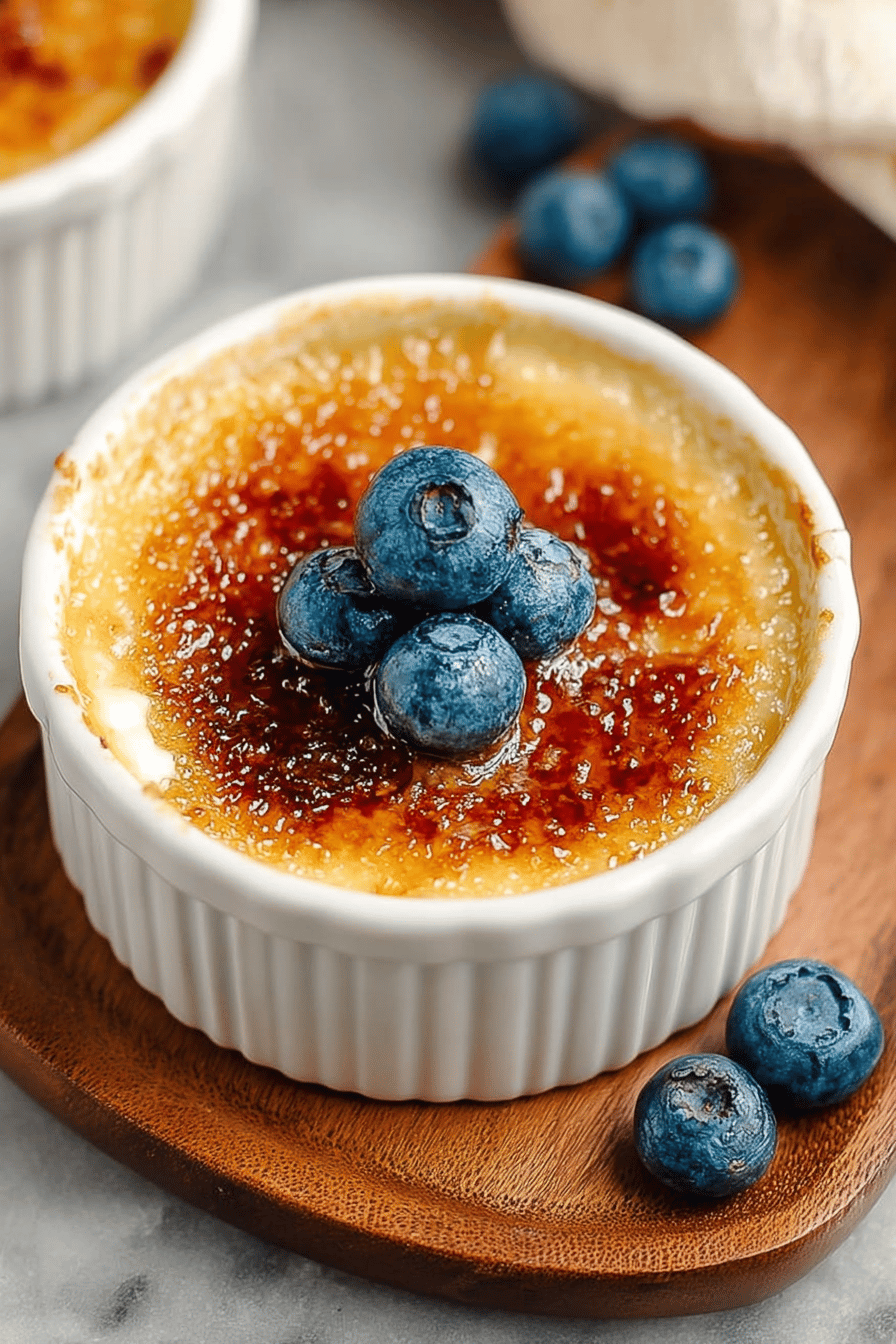 Easy Creme Brulee Recipe final dish beautifully presented and ready to serve