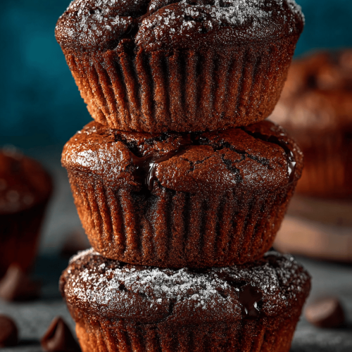 Easy Crinkly Brownie Muffins Recipe