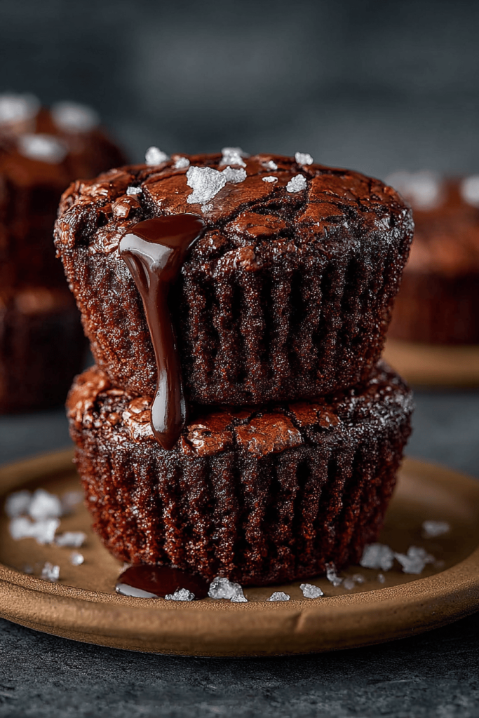 Easy Crinkly Brownie Muffins Recipe