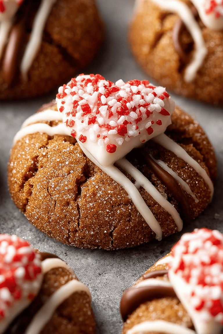 Easy Gingerbread Kiss Cookies Recipe