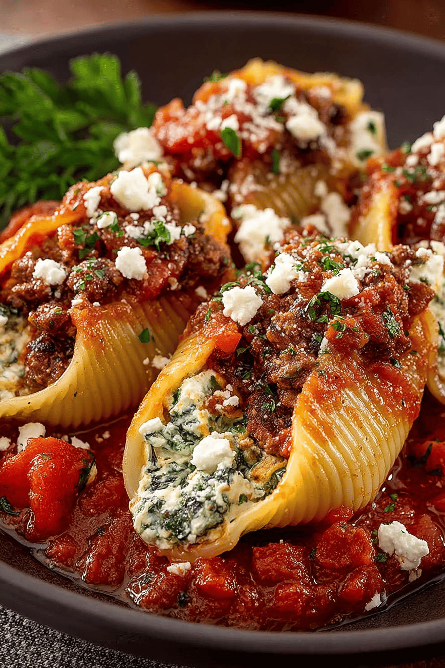 Easy Greek Stuffed Shells Recipe
