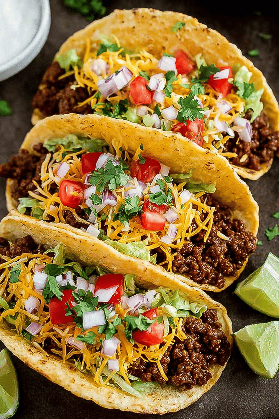 Easy Ground Beef Soft Tacos Recipe