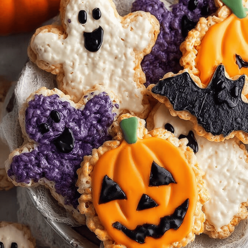Easy Halloween Rice Krispie Treats