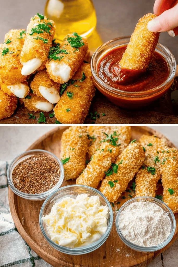 Easy Homemade Mozzarella Sticks Recipe