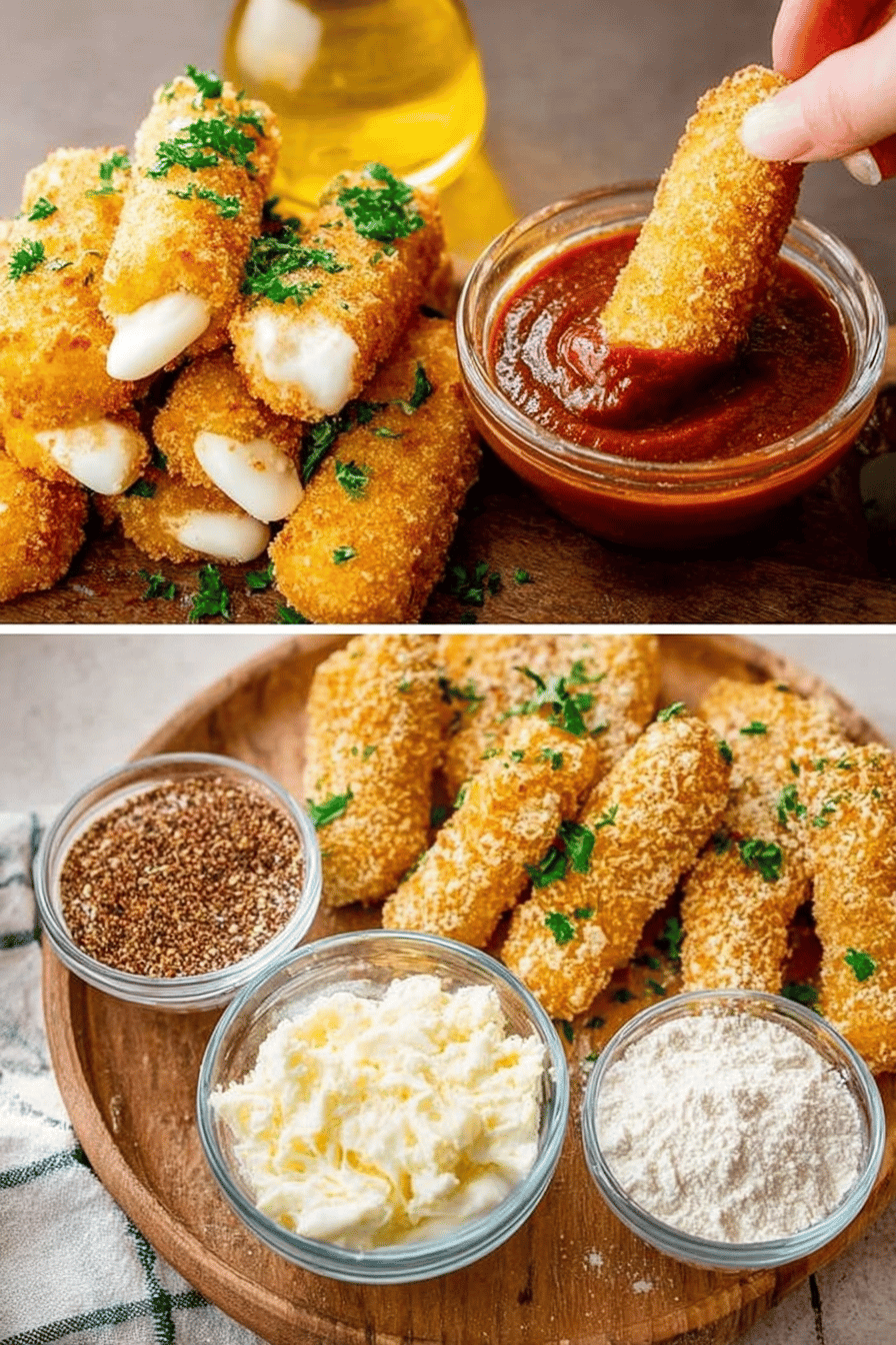 Easy Homemade Mozzarella Sticks Recipe