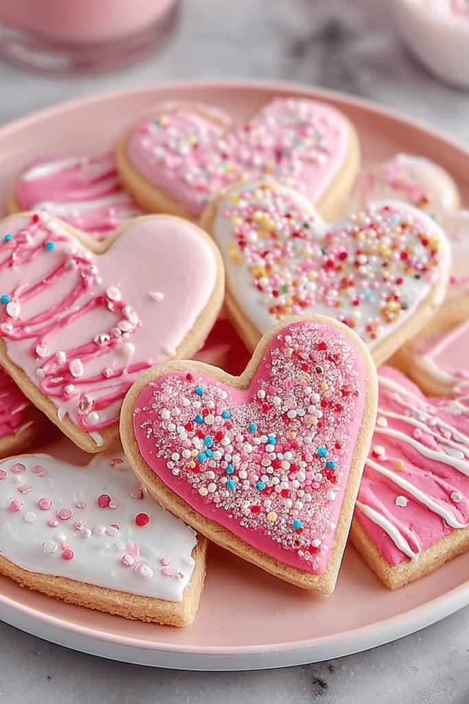 Easy Iced Heart Cookies Recipe