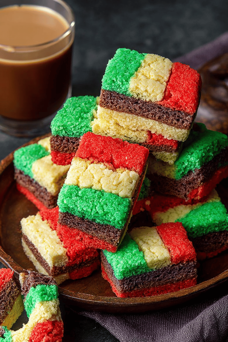Easy Italian Rainbow Cookies Recipe