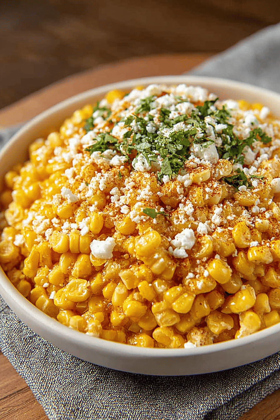 Easy Mexican Corn Salad Recipe ingredients organized and measured on kitchen counter