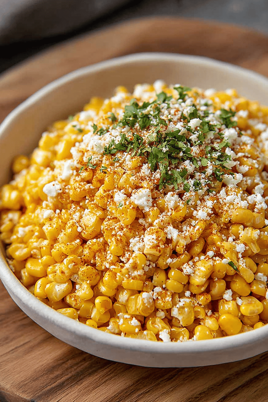 Easy Mexican Corn Salad Recipe final dish beautifully presented and ready to serve