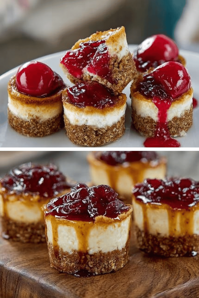 Easy Mini Cherry Cheesecakes Recipe