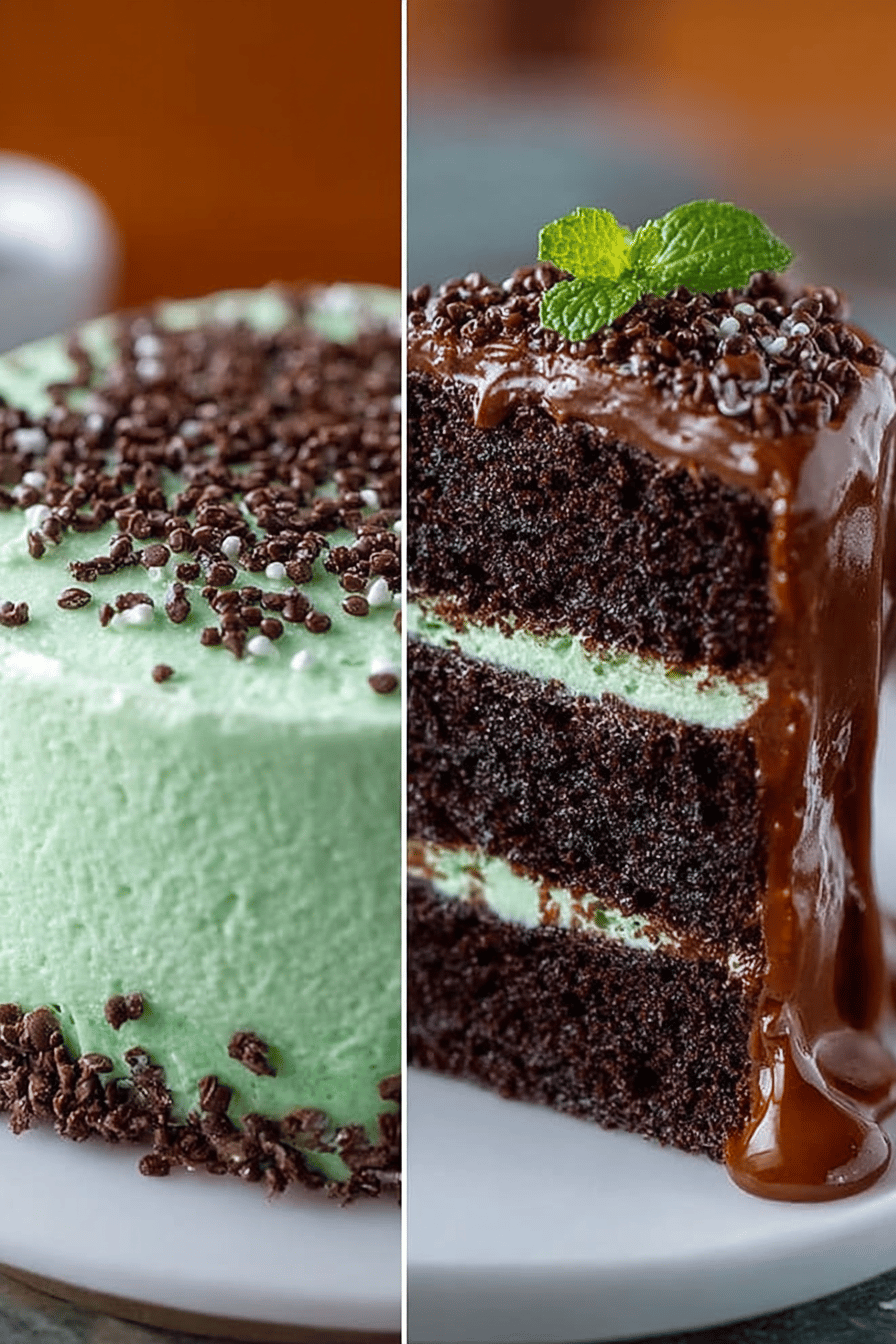 Easy Mint Chocolate Grasshopper Cake Recipe