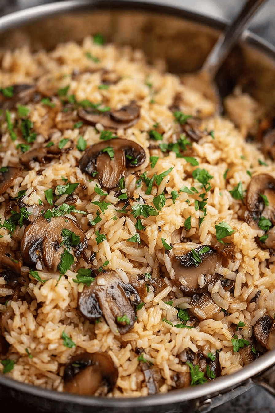 Easy Mushroom Rice Recipe