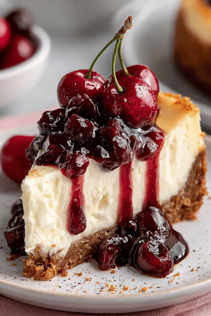 Easy No-Pie-Filling Cherry Cheesecake
