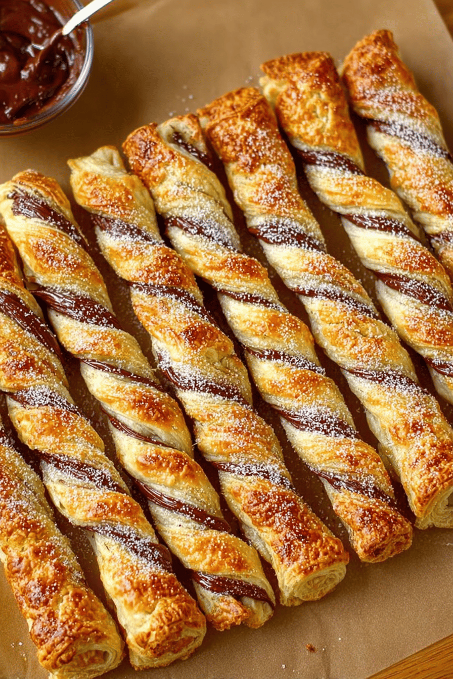 Easy Nutella Pastry Twists Recipe final dish beautifully presented and ready to serve