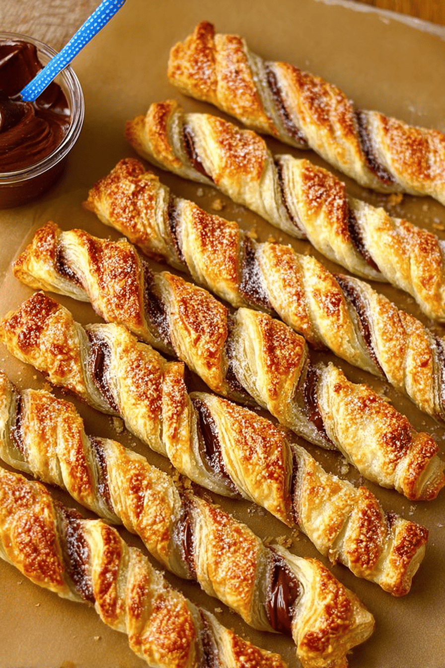 Easy Nutella Pastry Twists Recipe slice on plate showing perfect texture and swirl pattern