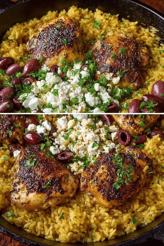 Easy One-Pot Mediterranean Chicken & Rice Recipe