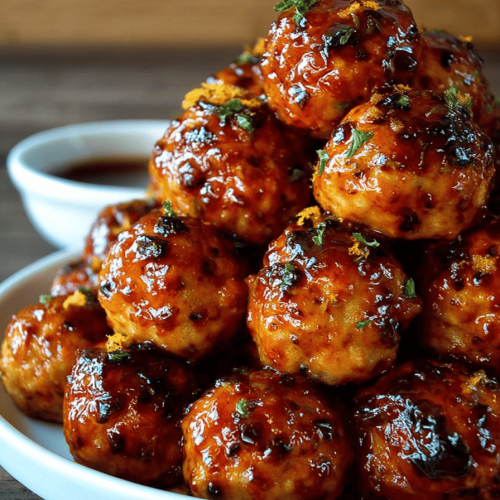 Easy Orange Chicken Meatballs Recipe