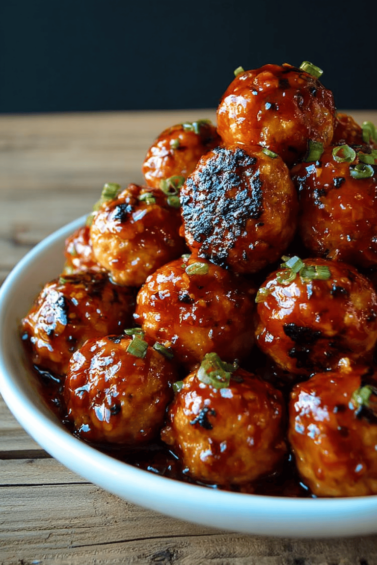 Easy Orange Chicken Meatballs Recipe