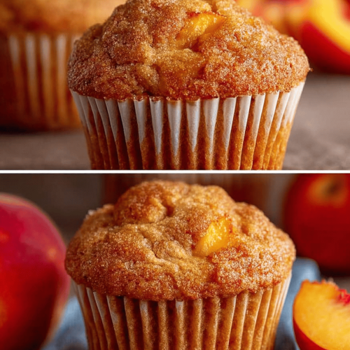 Easy Peach Muffins Recipe