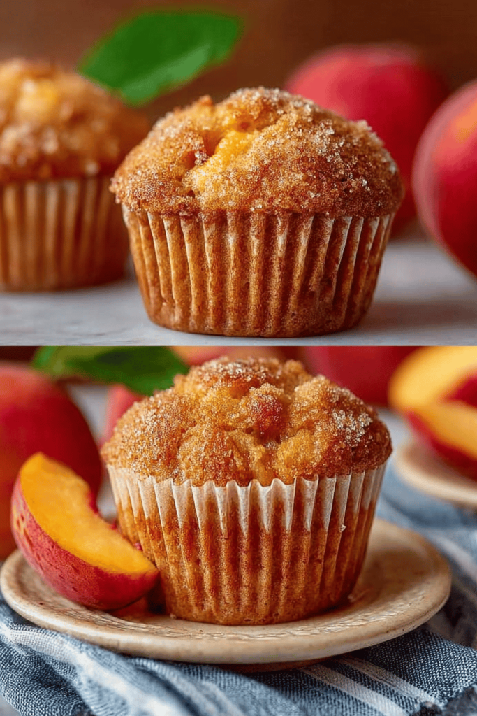 Easy Peach Muffins Recipe
