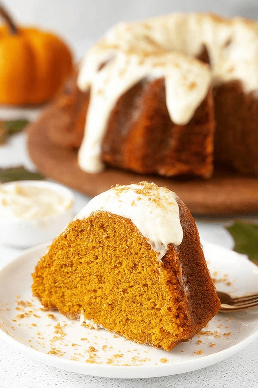 Easy Pumpkin Bundt Cake Recipe ingredients organized and measured on kitchen counter