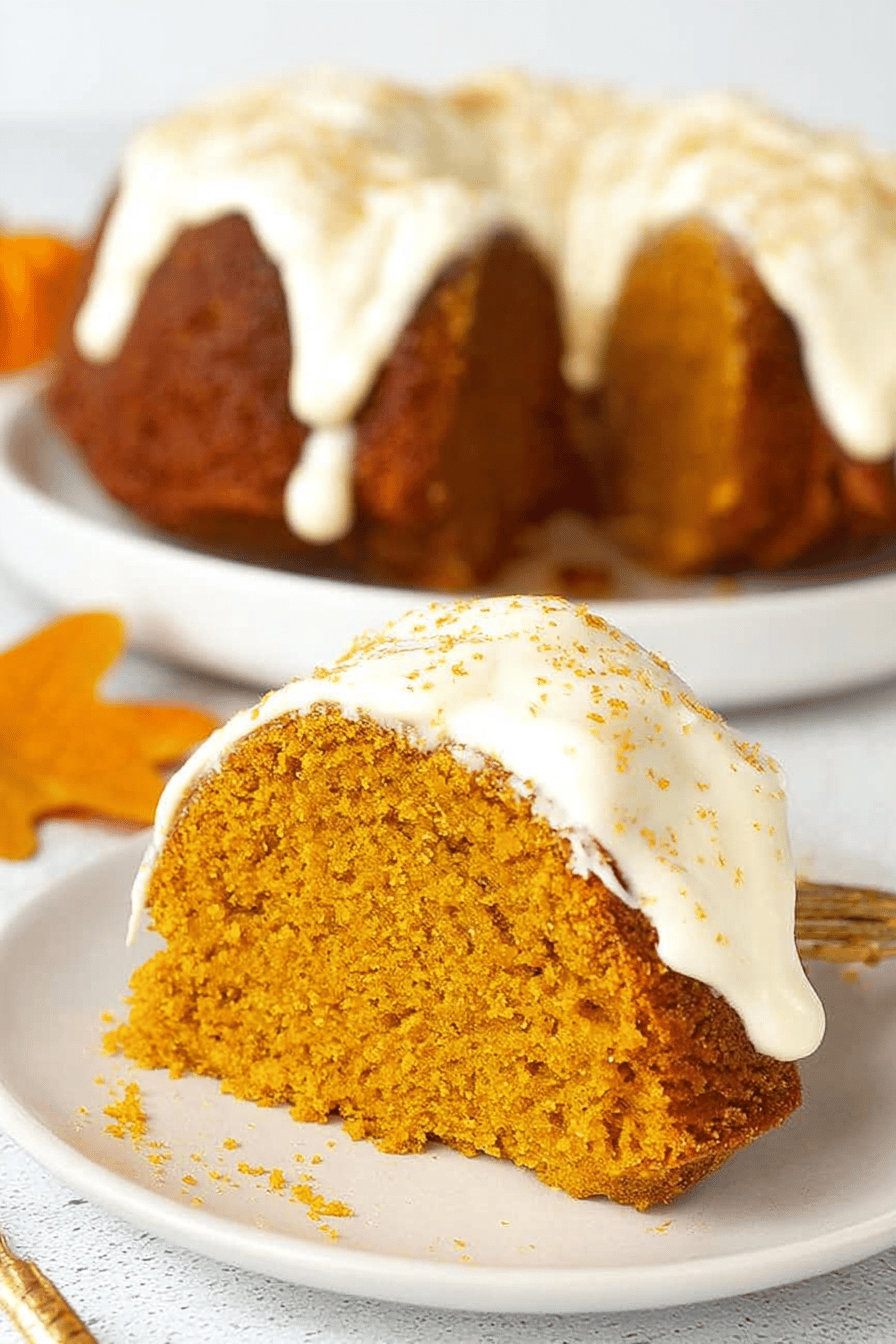Easy Pumpkin Bundt Cake Recipe final dish beautifully presented and ready to serve